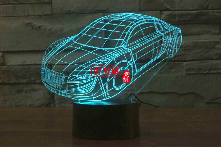 汽車3D燈 LED小夜燈 可定制LOGO定制產(chǎn)品造型