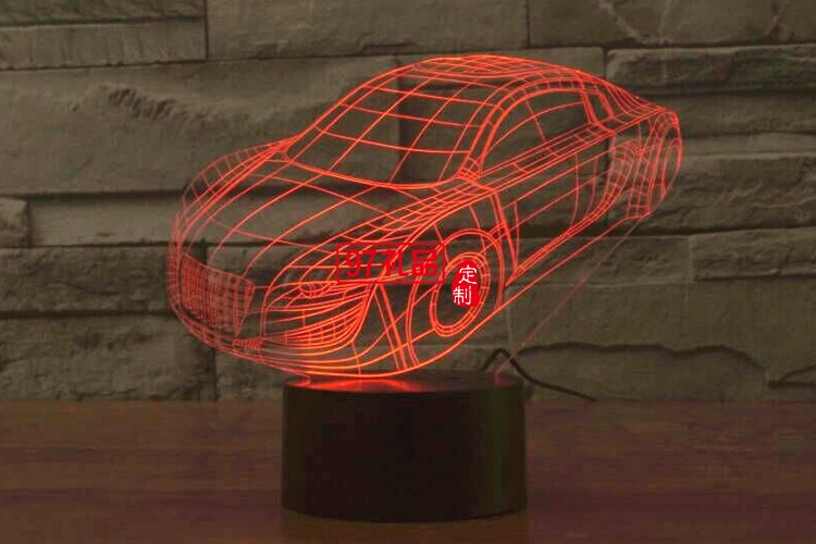 汽車3D燈 LED小夜燈 可定制LOGO定制產(chǎn)品造型