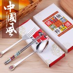 中國(guó)風(fēng)特色工藝品臉譜餐具套裝