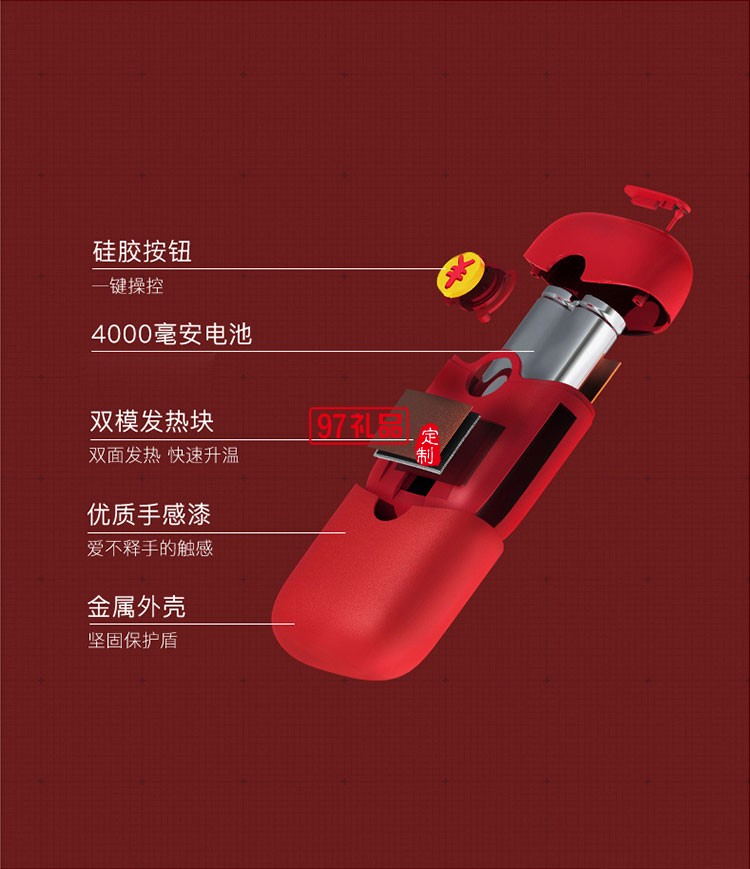 新年禮品紅包暖手寶移動(dòng)電源USB