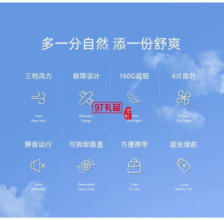 2021新款迷你風(fēng)扇大容量USB充電折疊風(fēng)扇