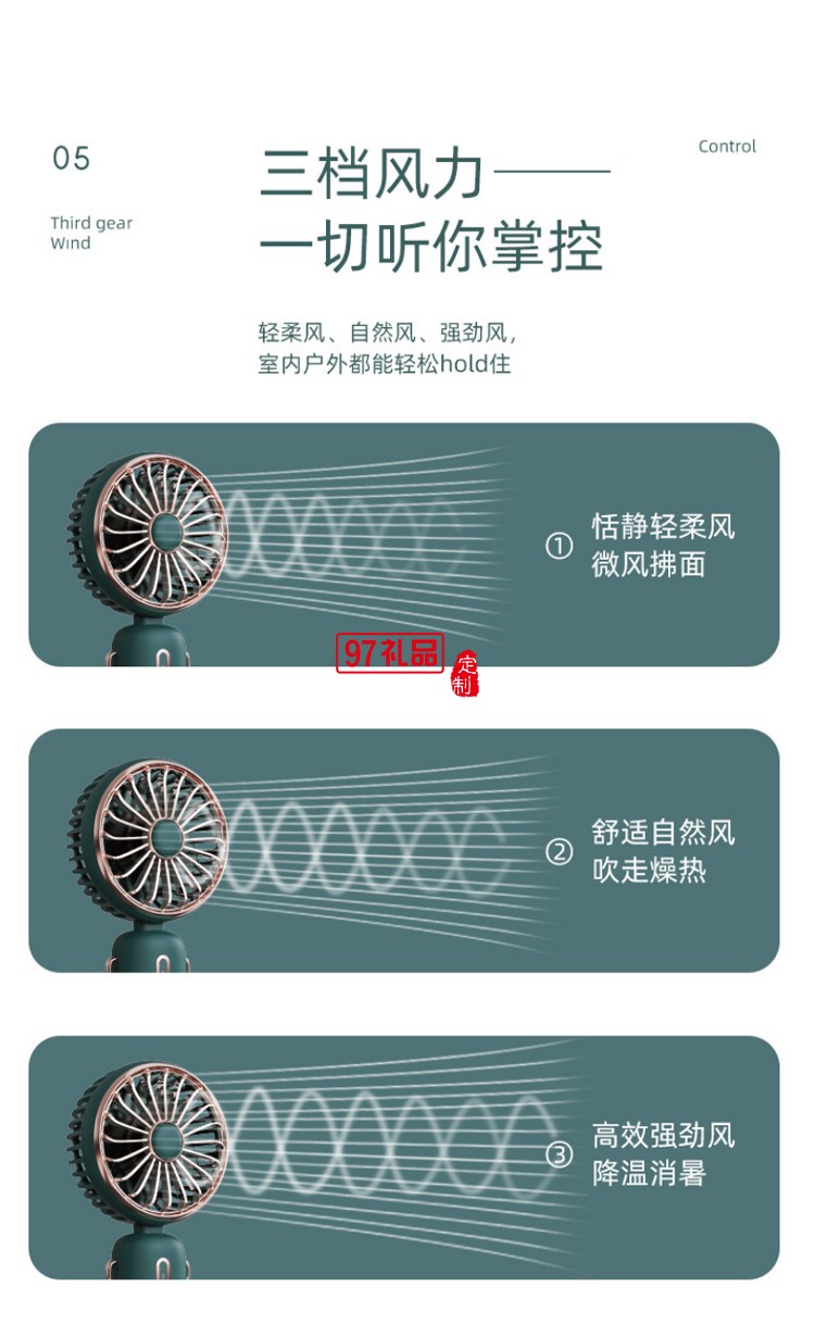 2021新款迷你風(fēng)扇大容量USB充電折疊風(fēng)扇