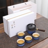 粗陶功夫茶具小套裝陶瓷創(chuàng)意禮盒家用商務(wù)活動禮品伴手禮