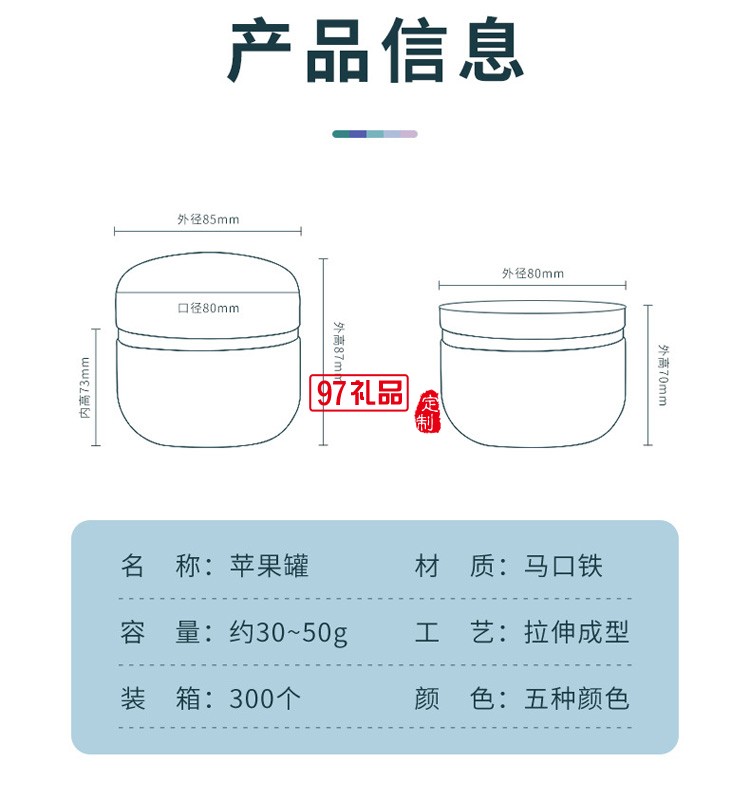 新款茶葉罐鐵罐花茶罐喜糖密封食品包裝罐子蠟燭罐首飾盒馬口鐵罐