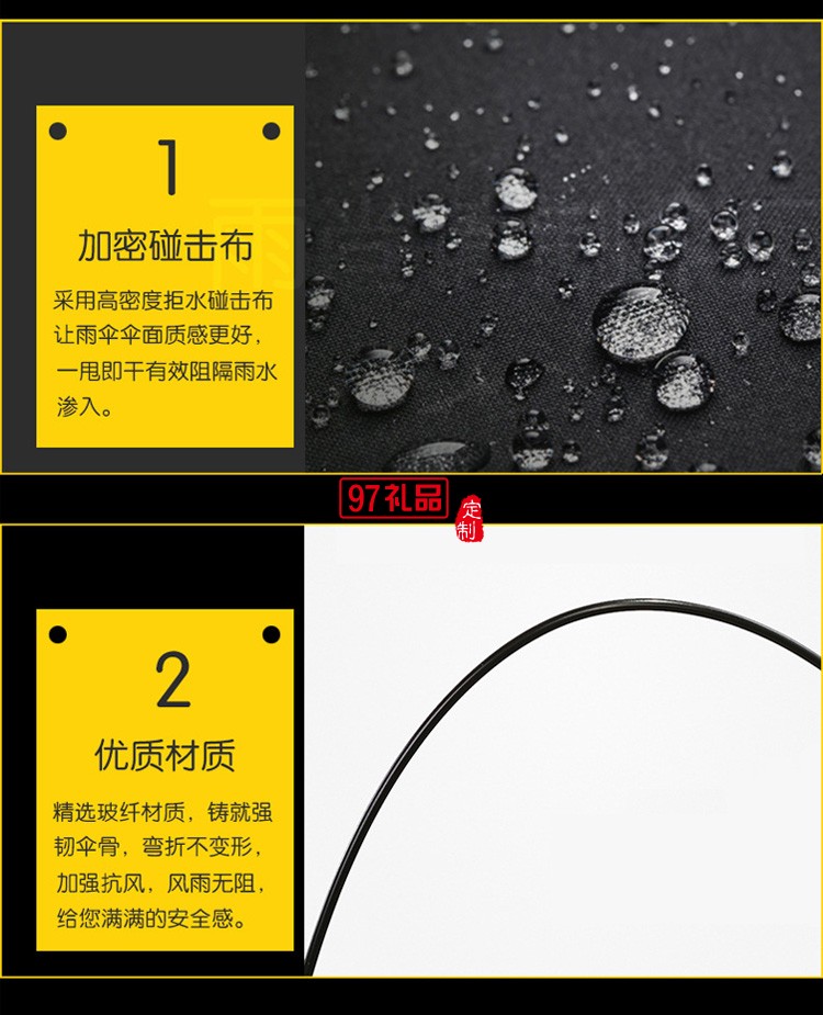 23寸老人禮品拐杖傘自動(dòng)雨傘防滑可定制logo