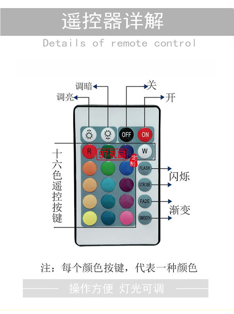 暴力熊小夜燈潮牌積木充電七彩3D臺燈酒吧臥室床頭定制公司廣告禮品