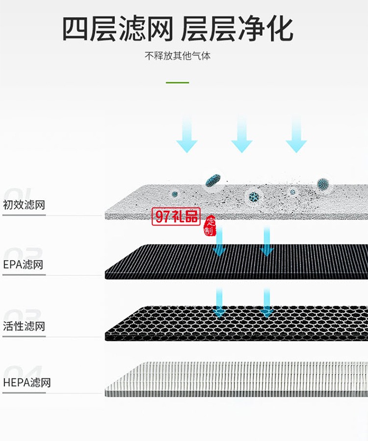 辦公室商用空氣凈化器出租賃除甲醛除霾殺菌定制公司廣告禮品