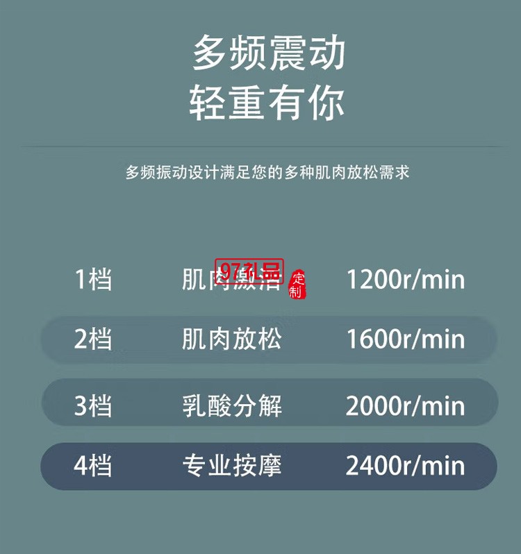 筋膜槍肌肉放松按摩槍電動頸膜儀棒運(yùn)動健身器材定制公司廣告禮品