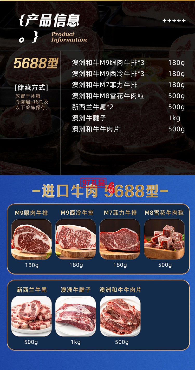 蟹狀元 進口牛肉禮券禮盒春節(jié)年貨大禮包