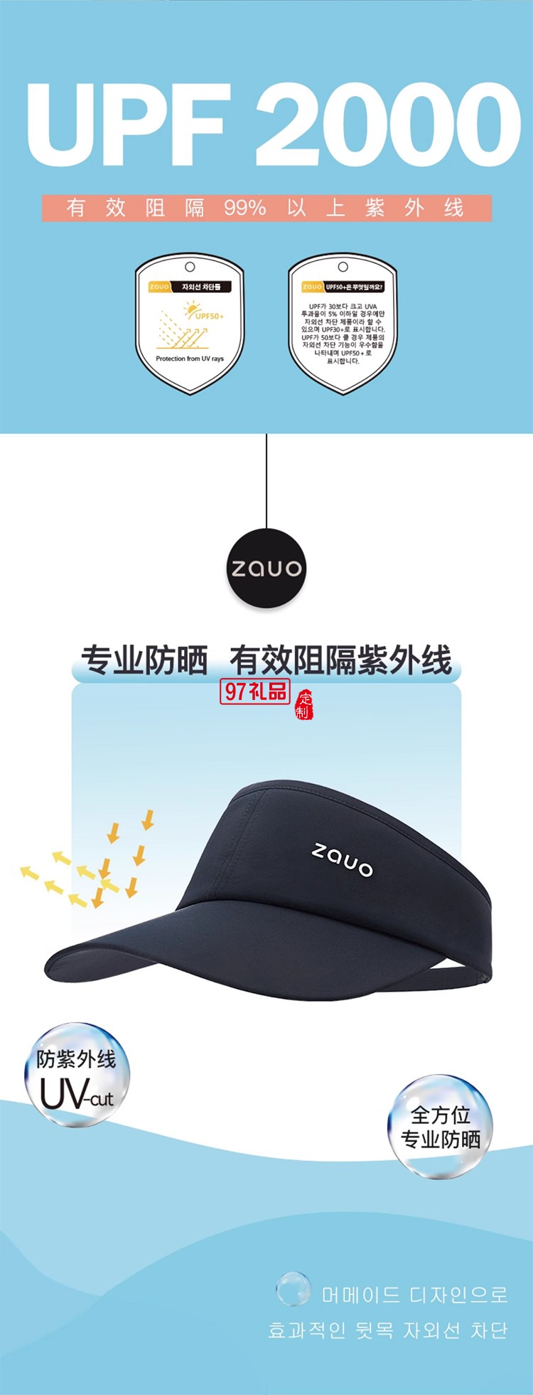 韓國zauo防曬空頂跑步帽女戶外運(yùn)動(dòng)防紫外線網(wǎng)球帽透氣春夏鴨舌帽