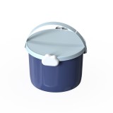 兒童玩具手提桶積木包裝桶塑料桶12L食品PP圓型收納桶禮品